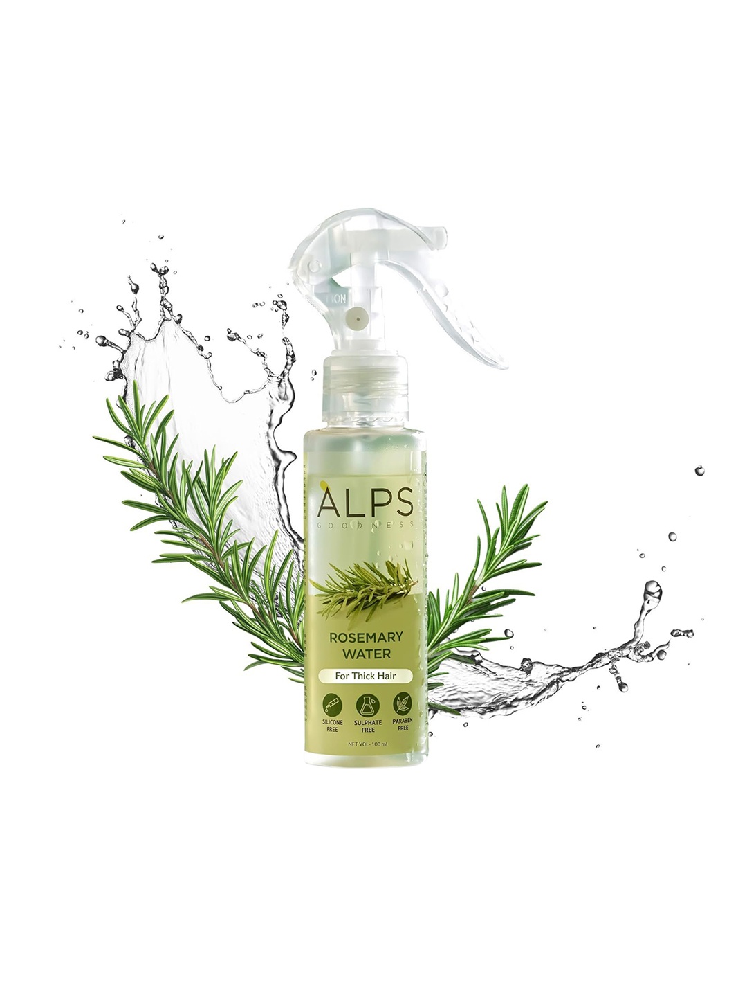 

URSUS Rosemary Water For Thick Hair Spray 100 ml, Lime green