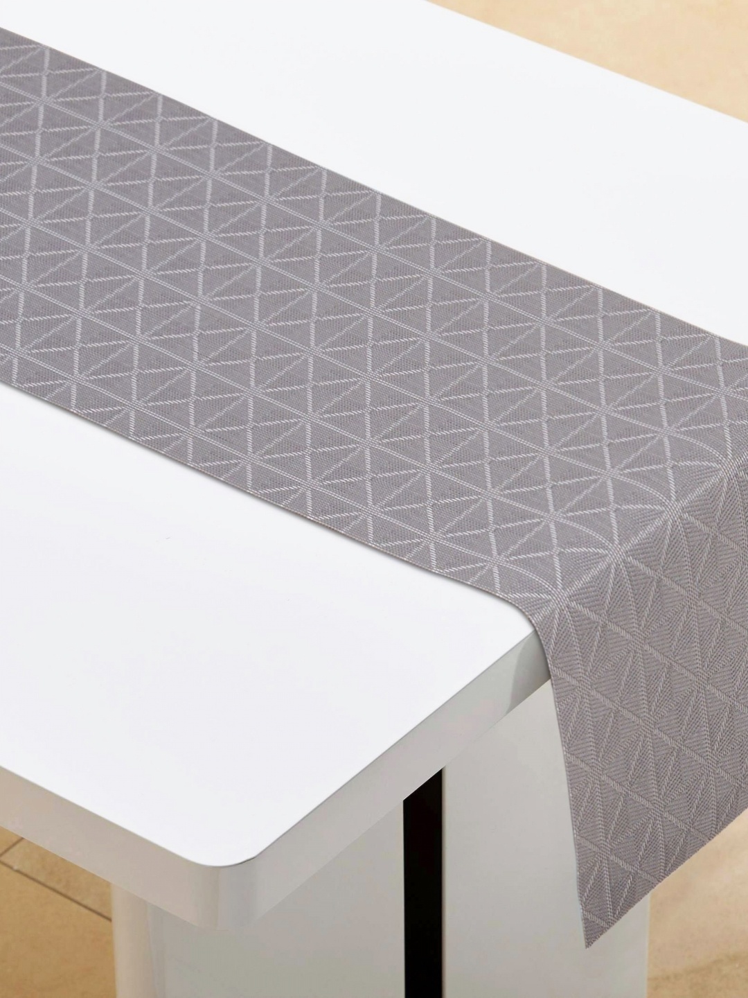 

Home Centre Grey Geometric Table Runner