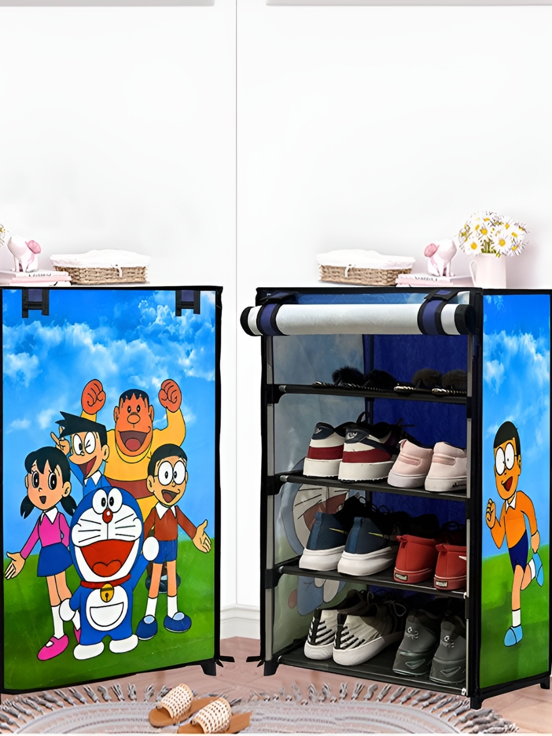 

Urban Choice Blue & Black 5-Tier Rectangle Shoe Rack