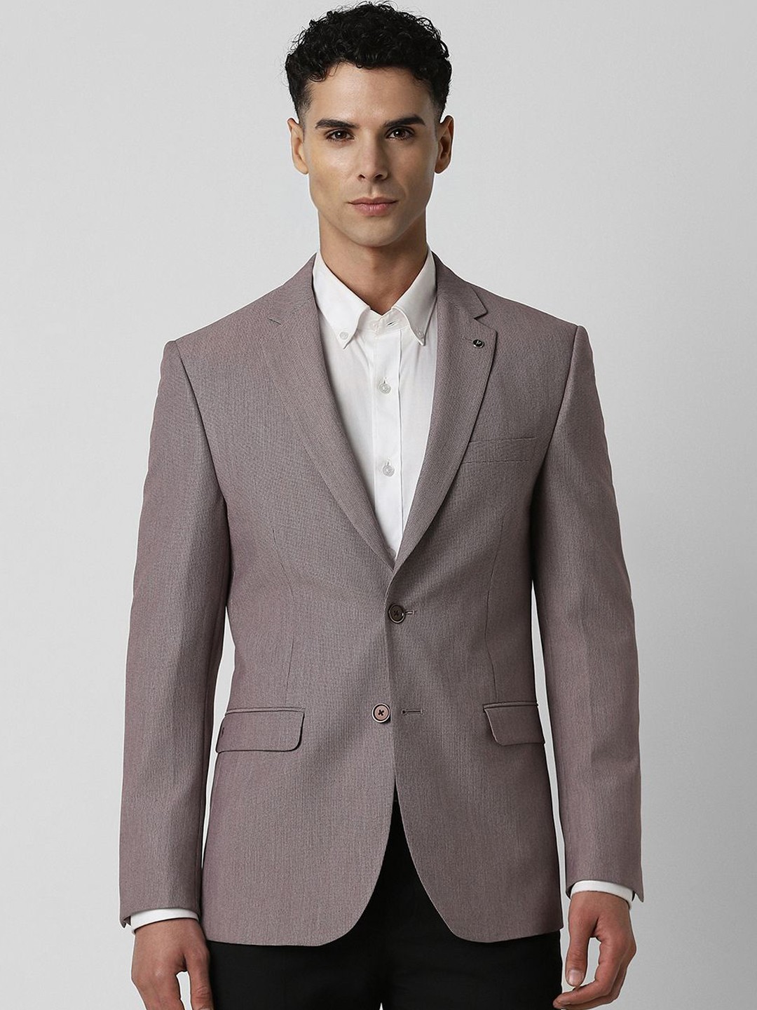 

Van Heusen Slim-Fit Long Sleeve Double Vent Single Breasted Blazers, Grey