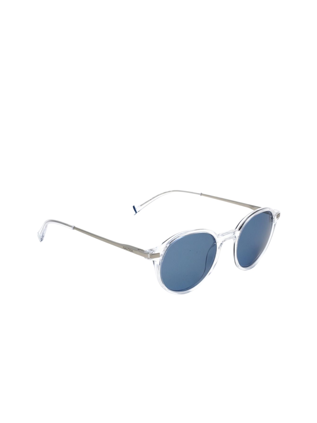 

Nautica Unisex Round Sunglasses with UV Protected Lens, Blue