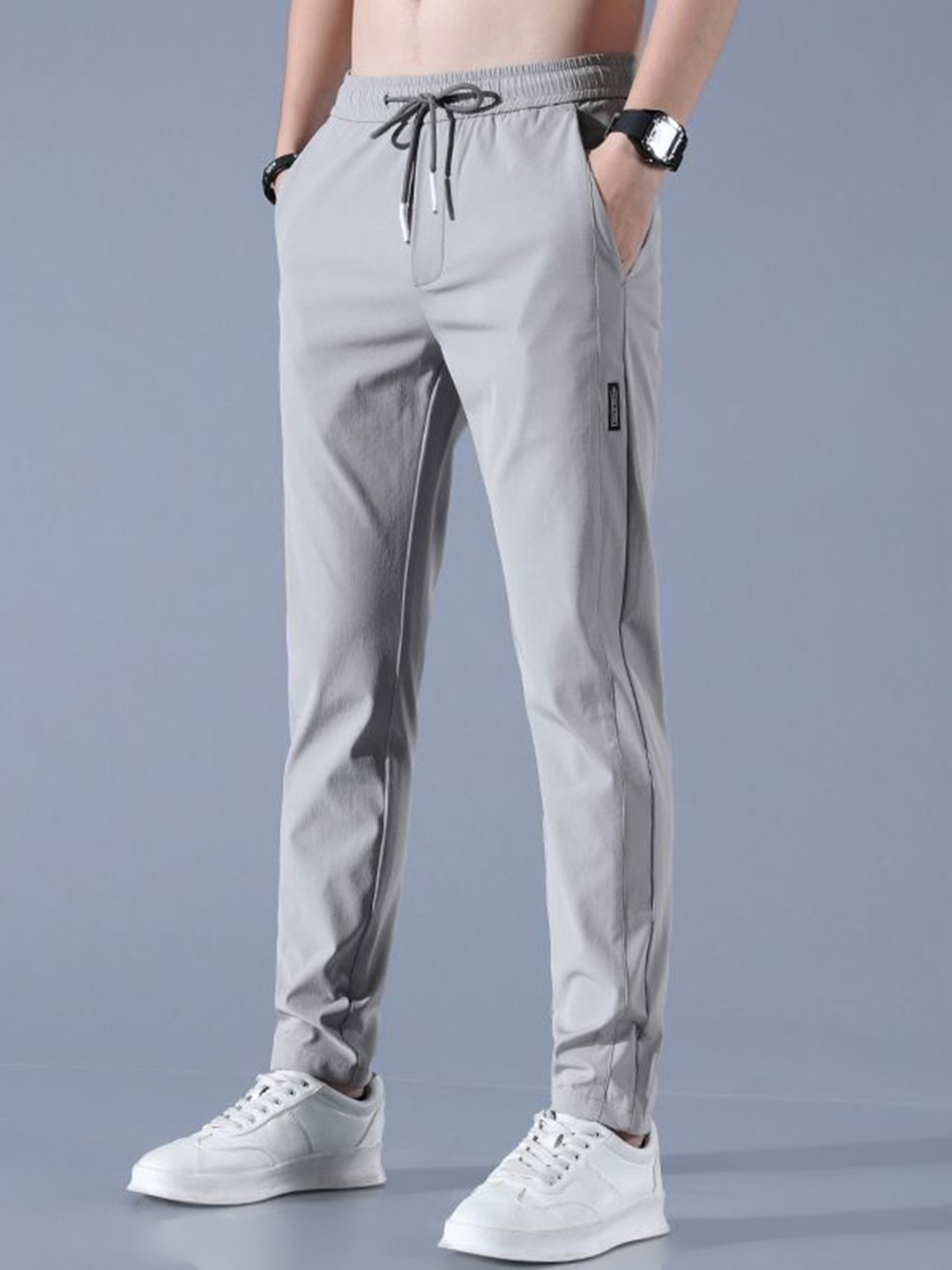 

StyleCast Men Slim Fit Joggers Trousers, Grey