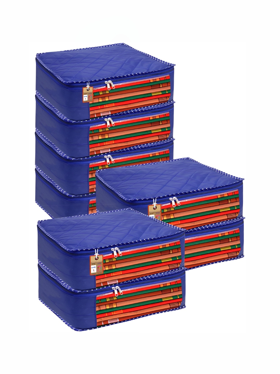 

atorakushon Blue Set of 6 Reusable Multi-Utility Organisers