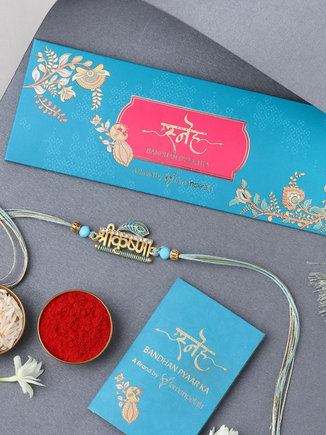 

fnp Krishna Rakhi Divine Kids Collection, Gold