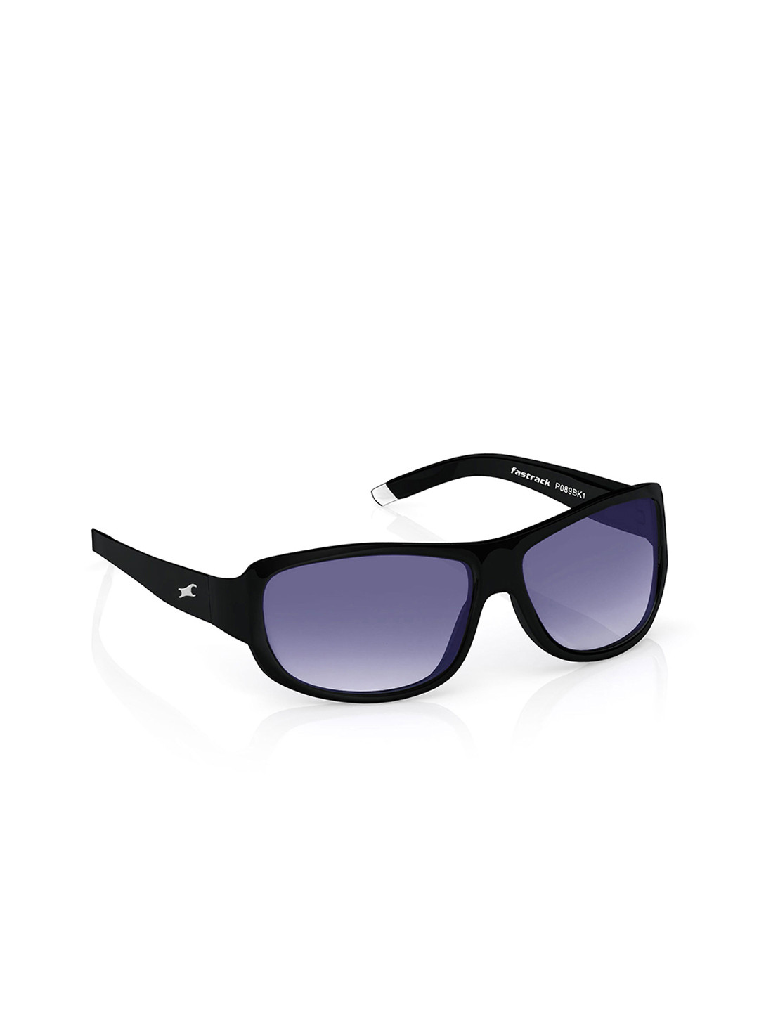 

Fastrack Men Sports Sunglasses with UV Protected Lens P089BK1V, Black