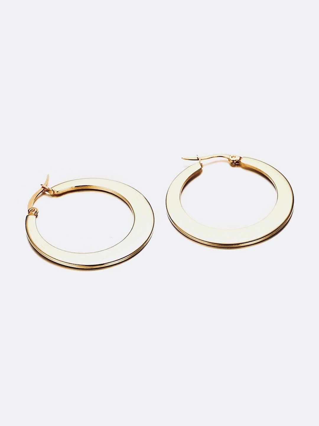 

VAGHBHATT Circular Hoop Earrings, Gold