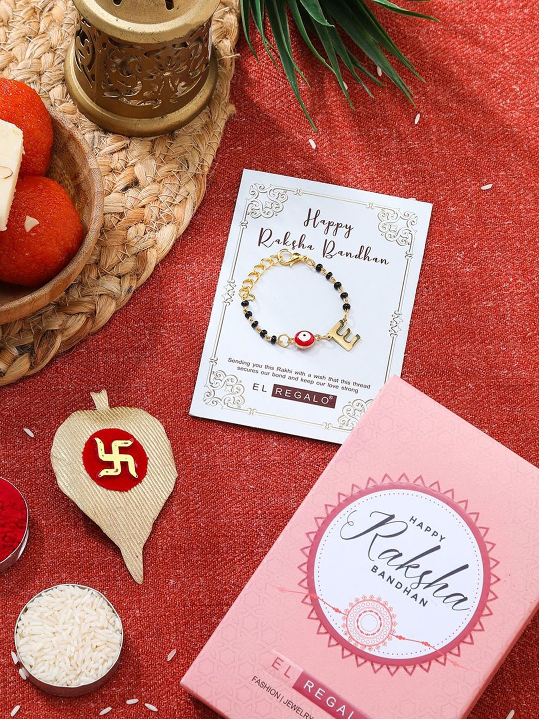 

EL REGALO Wraparound Rakhi, Gold