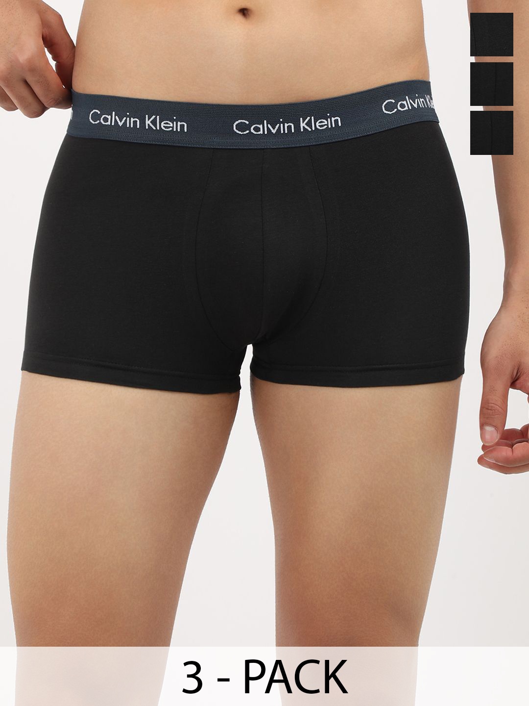 

Calvin Klein Underwear Pack Of 3 Trunk U2664QRY, Black