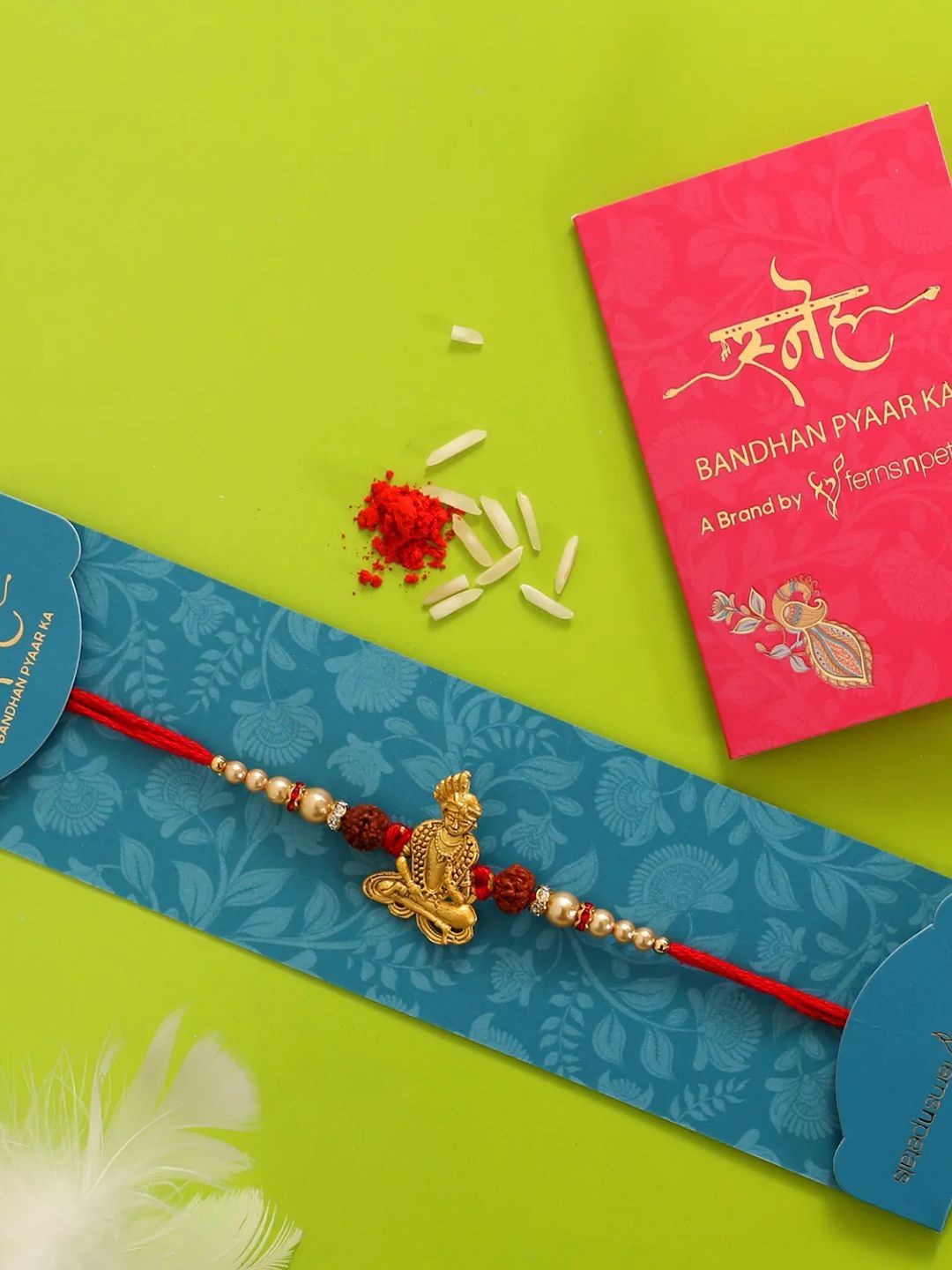 

fnp Swami Narayan Rakhi Mauli Rakhis, Gold