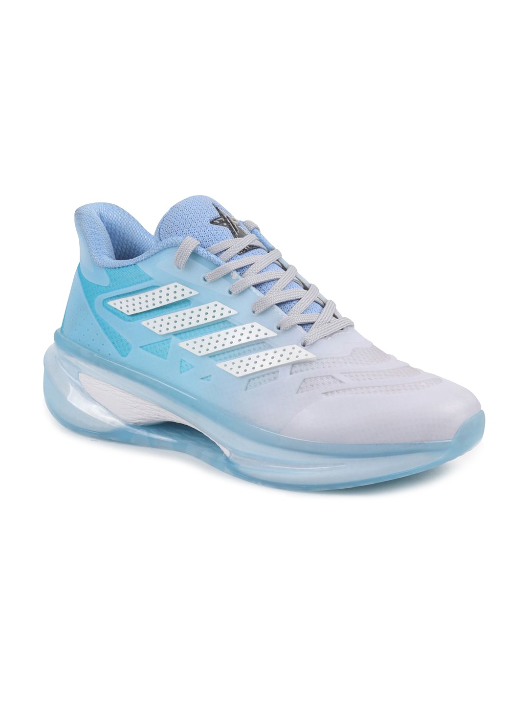

FAUSTO Men Woven Design PU High-Top Sneakers, Blue