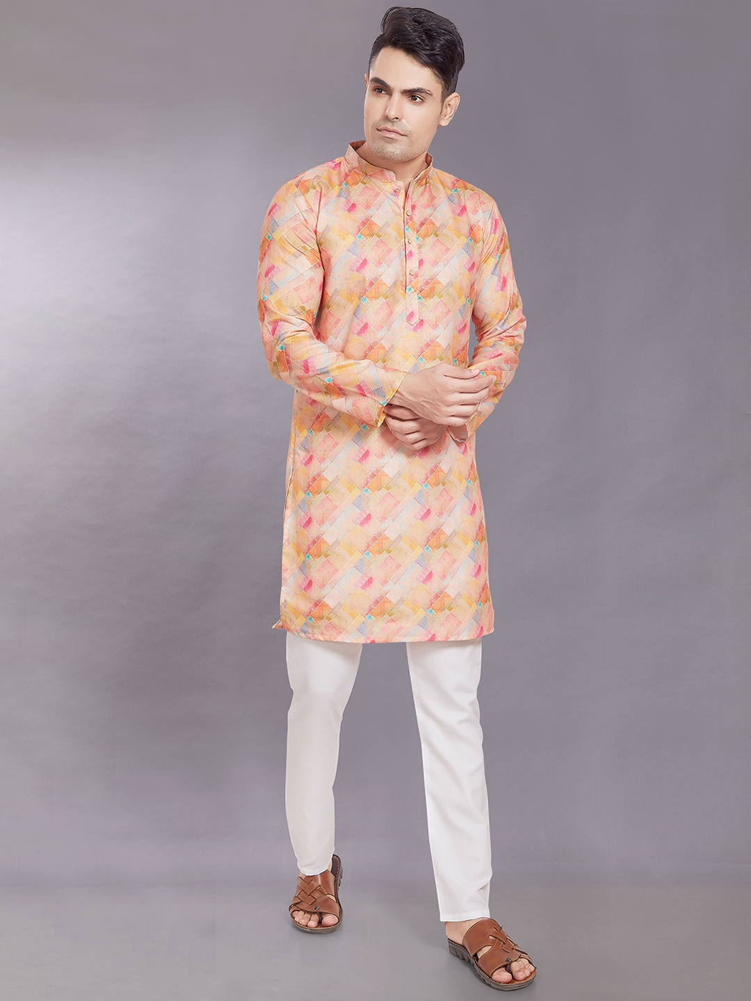 

DIVISIVE Men Printed Kurta, Multi