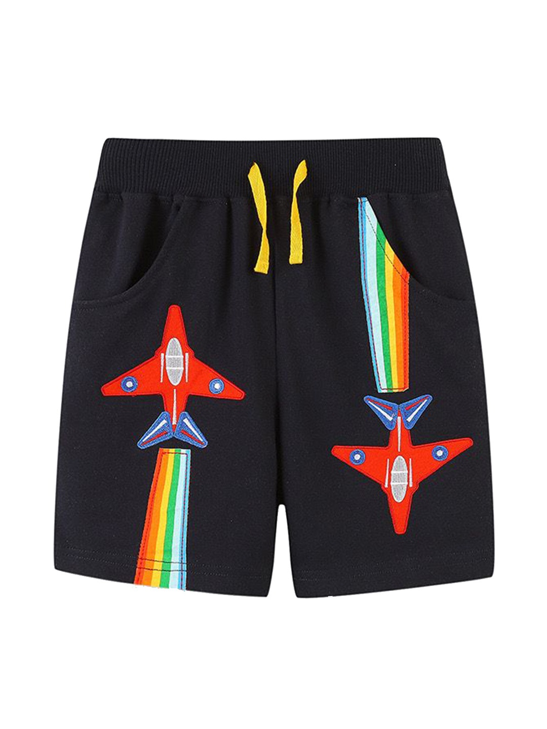 

Googo Gaaga Boys Printed Shorts, Black