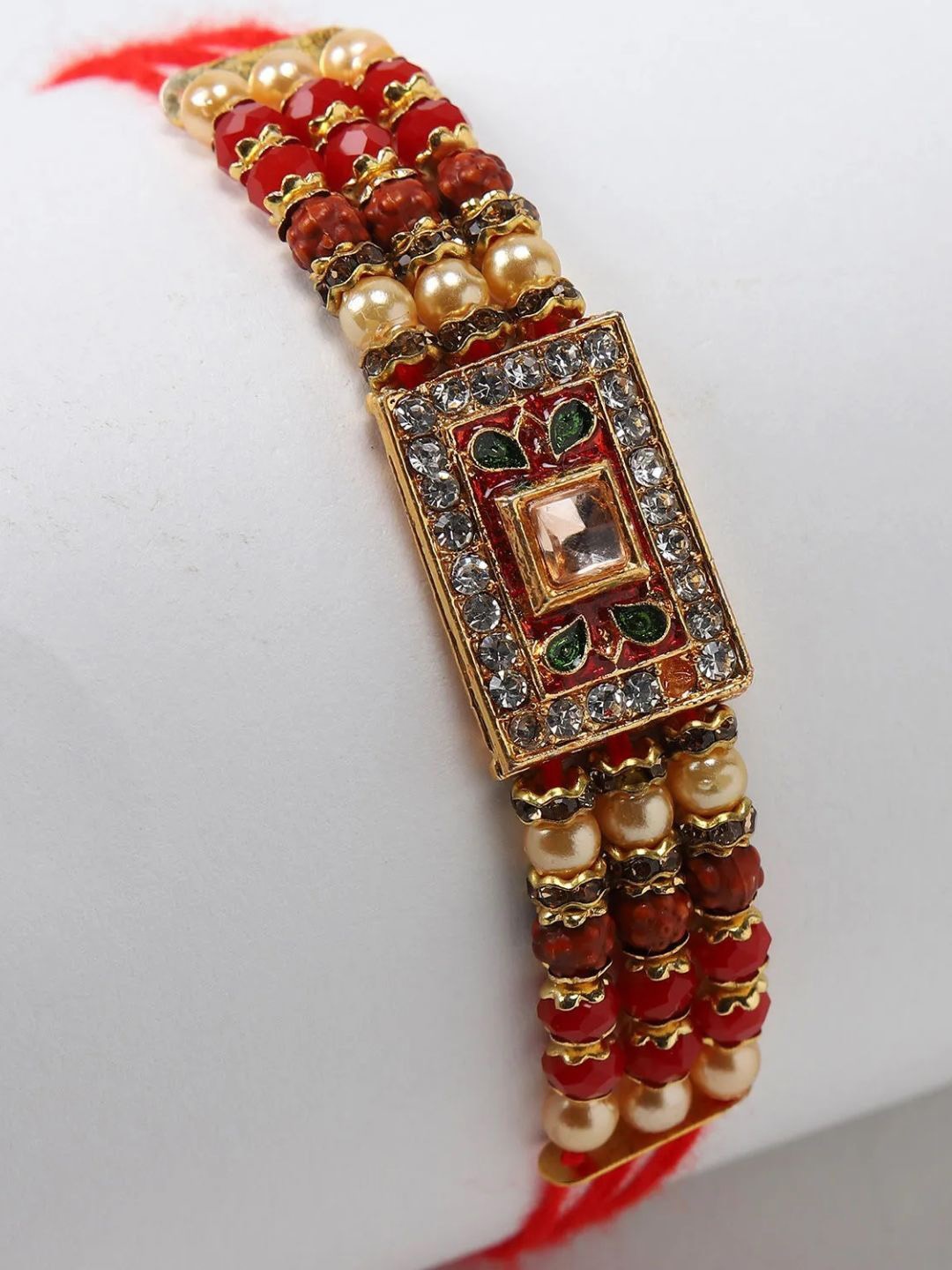 

fnp Meenakari Harmony Rakhi Bhaiya-Bhabhi Rakhis, Gold