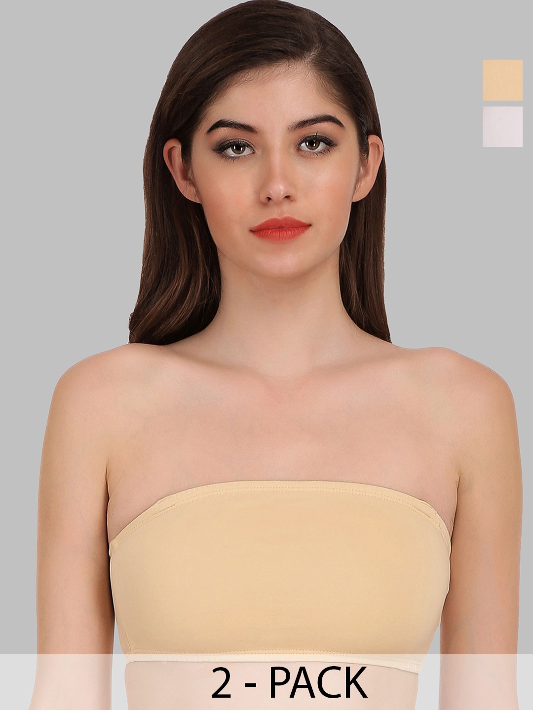 

SELFCARE Bandeau Full Coverage Pack of 2, Beige