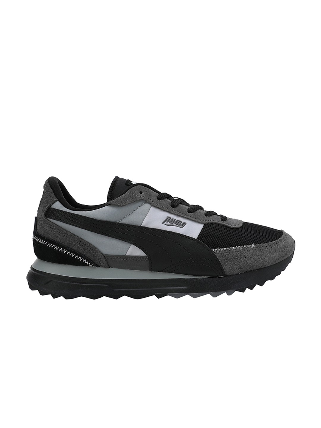 

Puma Unisex Road Rider Suede Colourblocked Sneakers, Black