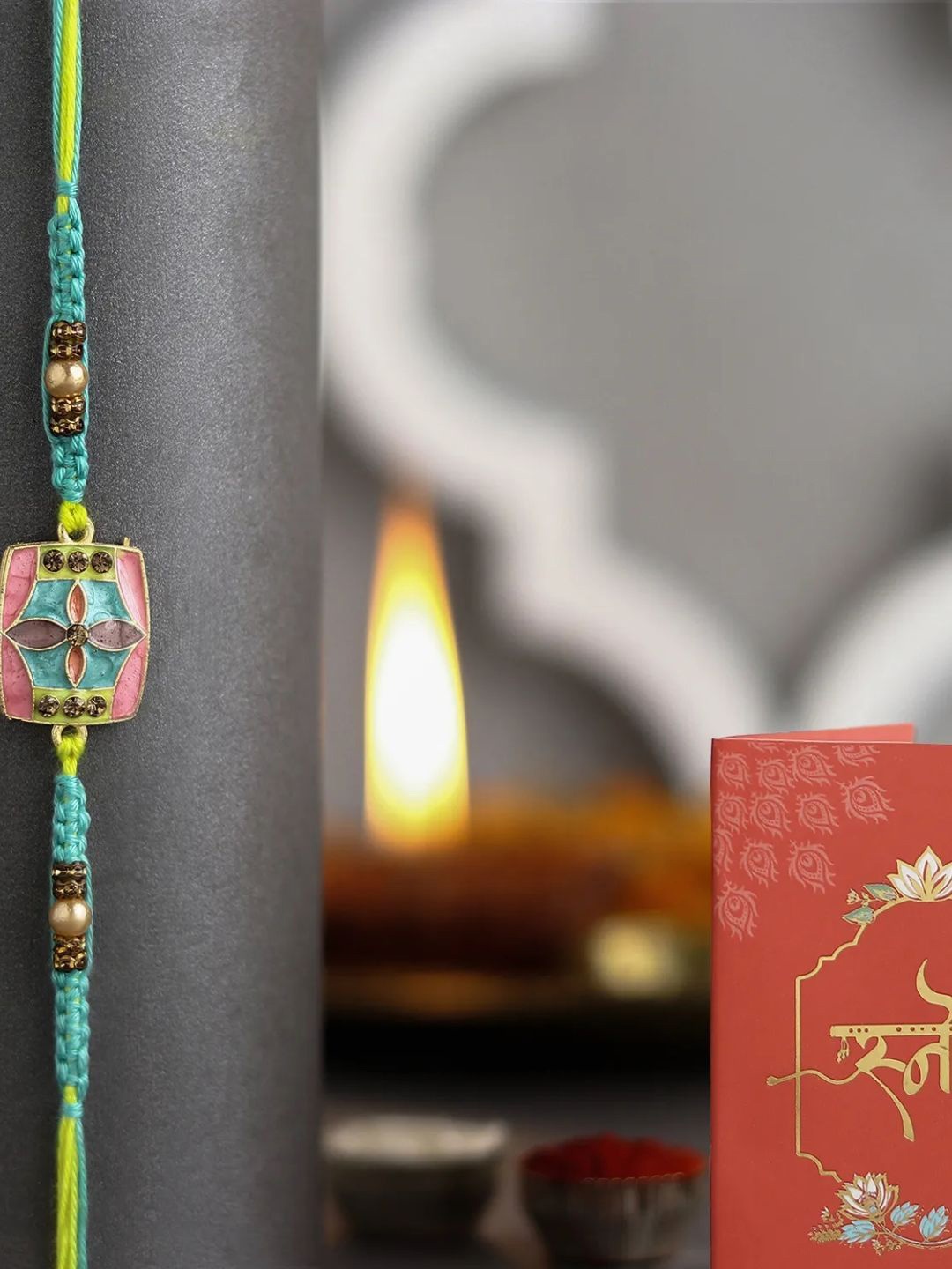 

fnp Floral Fantasy Rakhi Lumba Rakhis, Blue