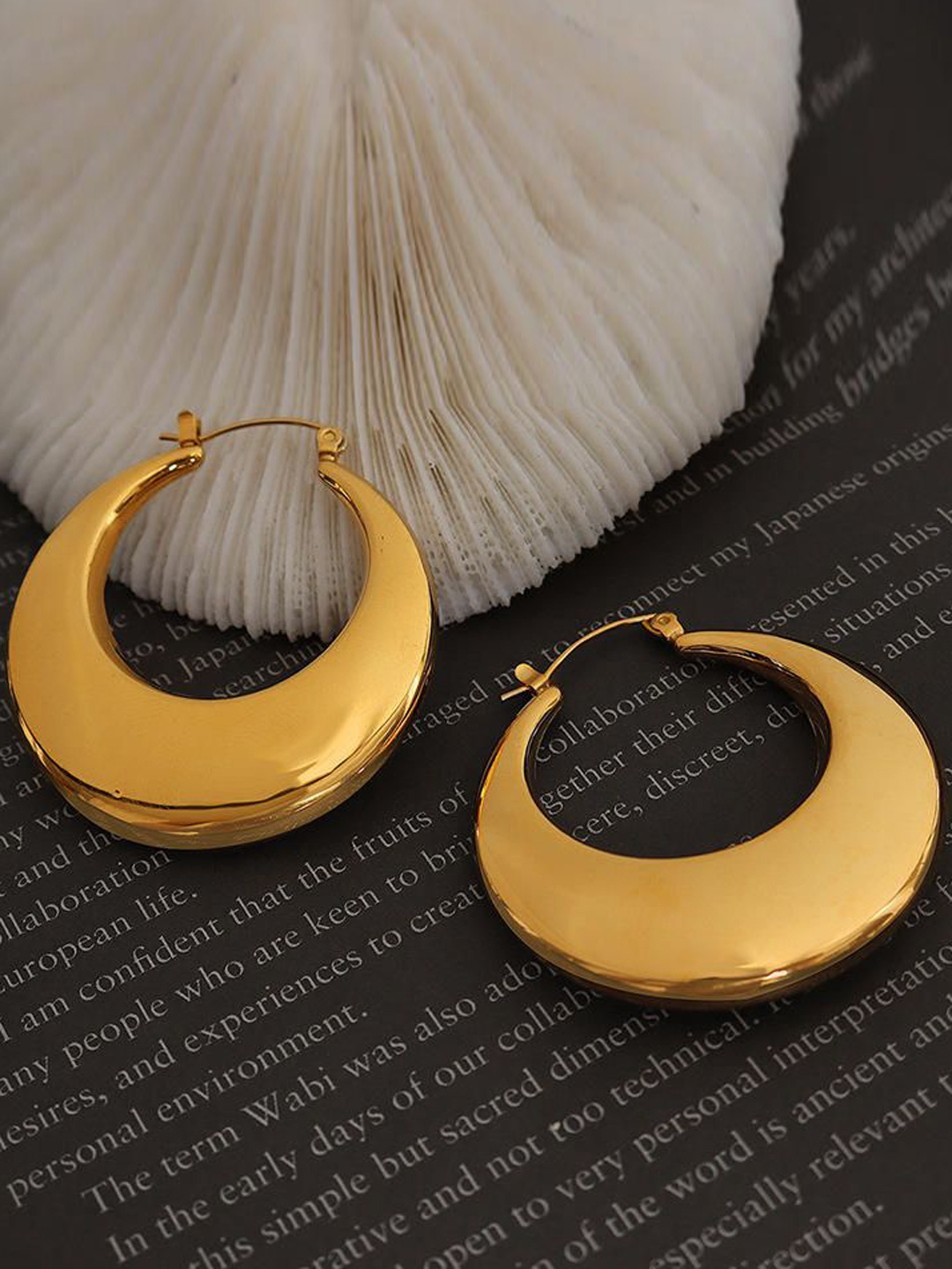 

FIMBUL Circular Hoop Earrings, Gold