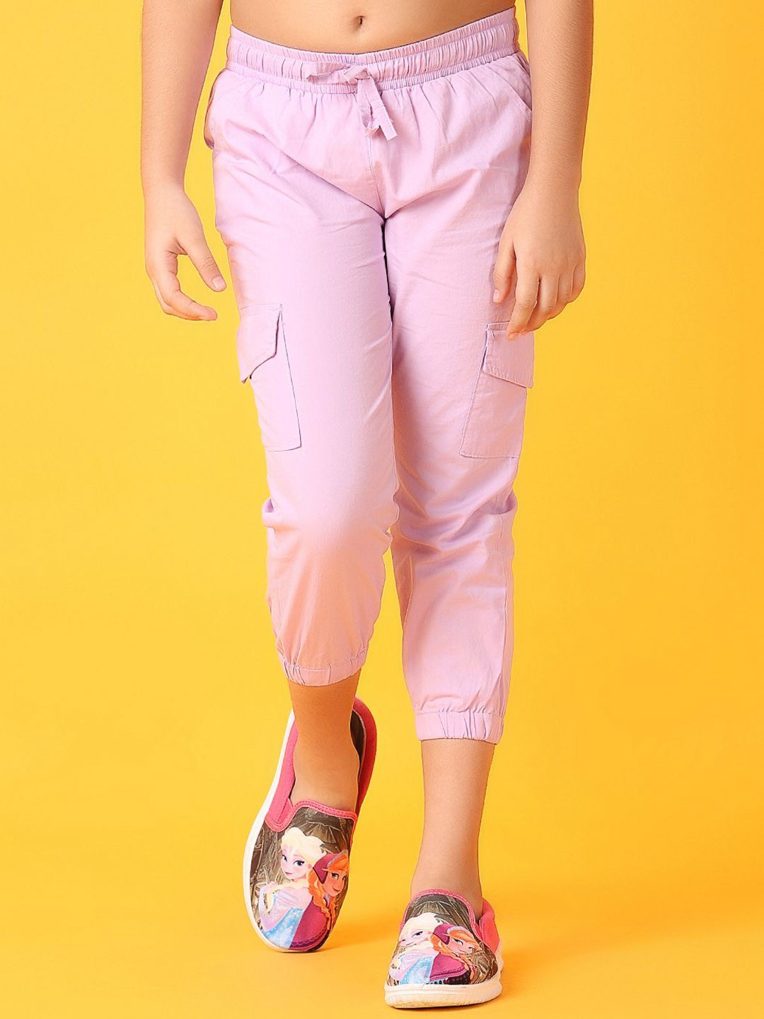 

V-Mart Girls Cargos Trousers, Lavender
