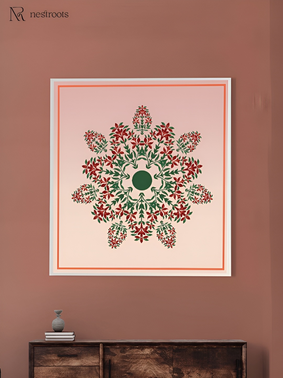 

nestroots White & Green 1 Piece Canvas Other Wall Paintings