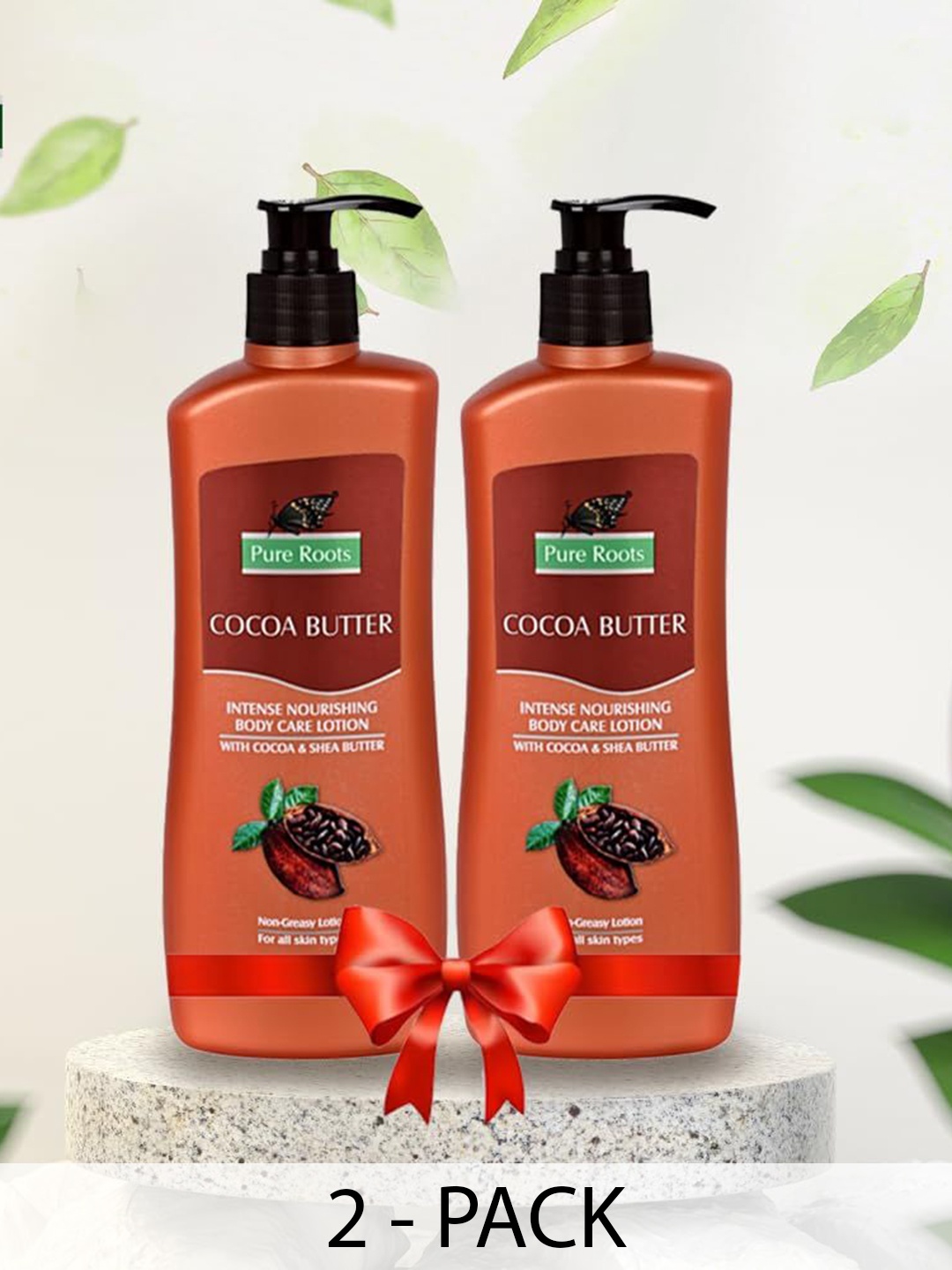 

pure roots Set Of 2 Body Care Lotion With Coco Butter- 300ml Each, Brown