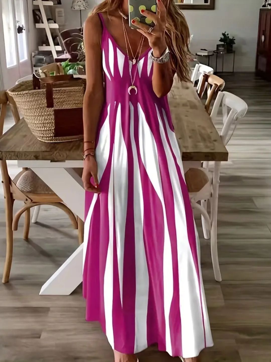 

StyleCast Print A-Line Dress, Pink