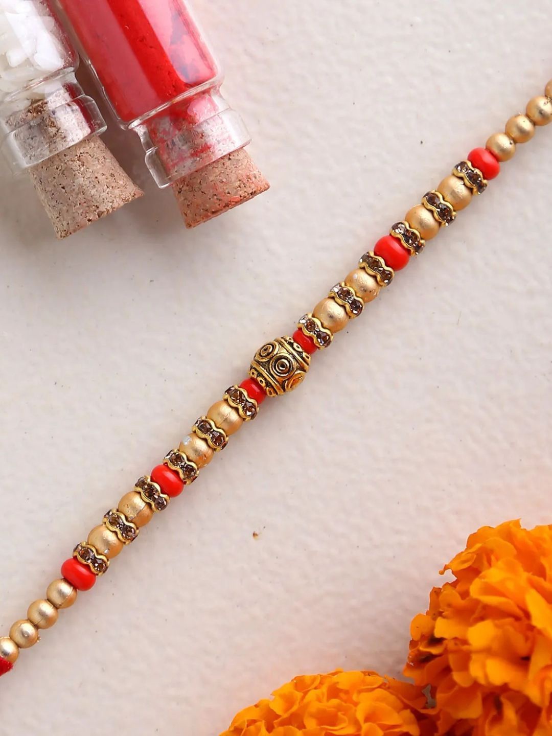 

fnp Fancy Designers Rakhi Lumba Rakhis, Gold