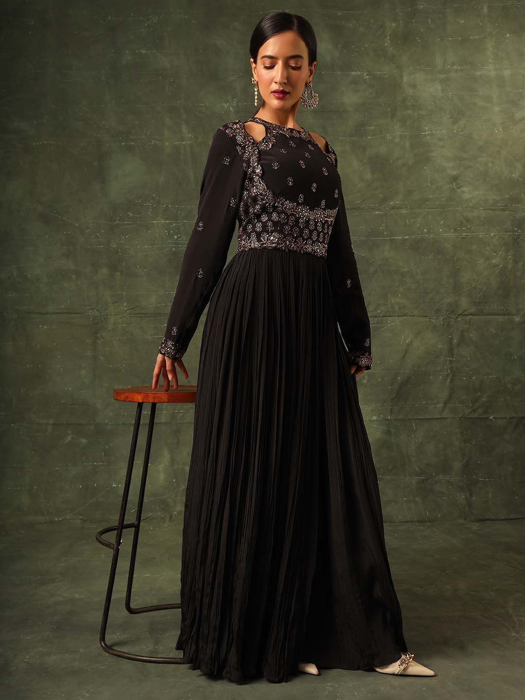 

Sejal Kamdar Crepe Maxi Dress, Assorted