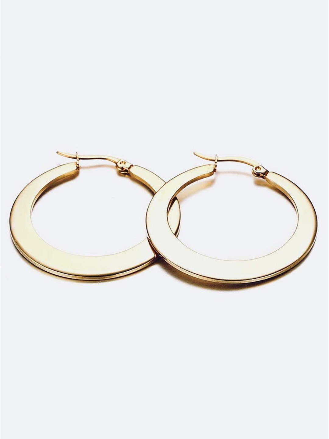 

FIMBUL Circular Studs Earrings, Gold