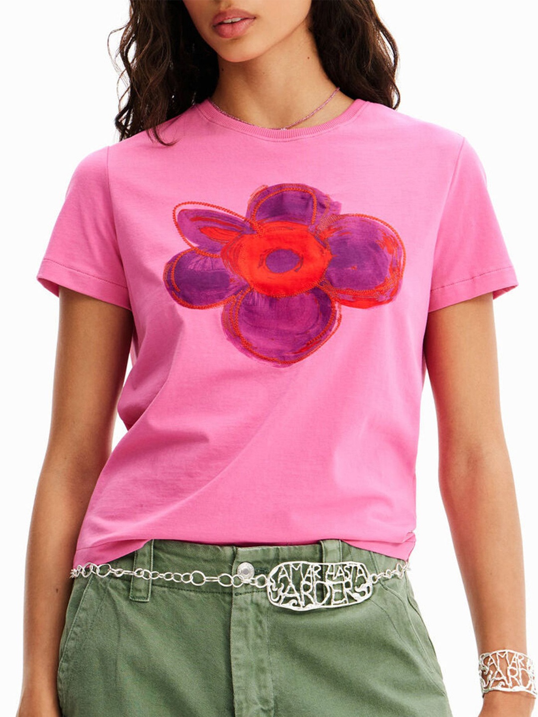 

LULU & SKY Print Top, Pink
