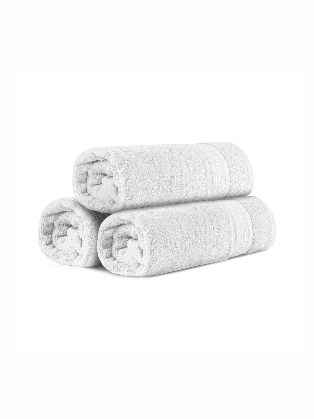 

Himeya White 3 Pieces Bamboo 600 GSM Bath Towel