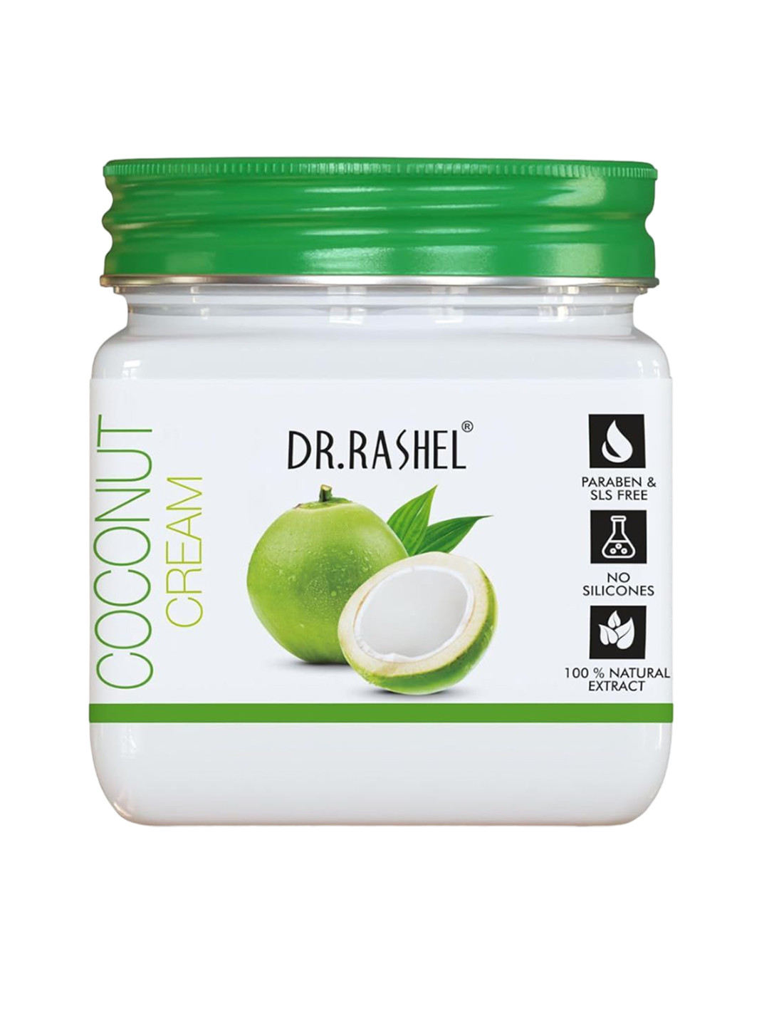 

DR.RASHEL Moisturizing Coconut Face & Body Cream - 380 ml, White