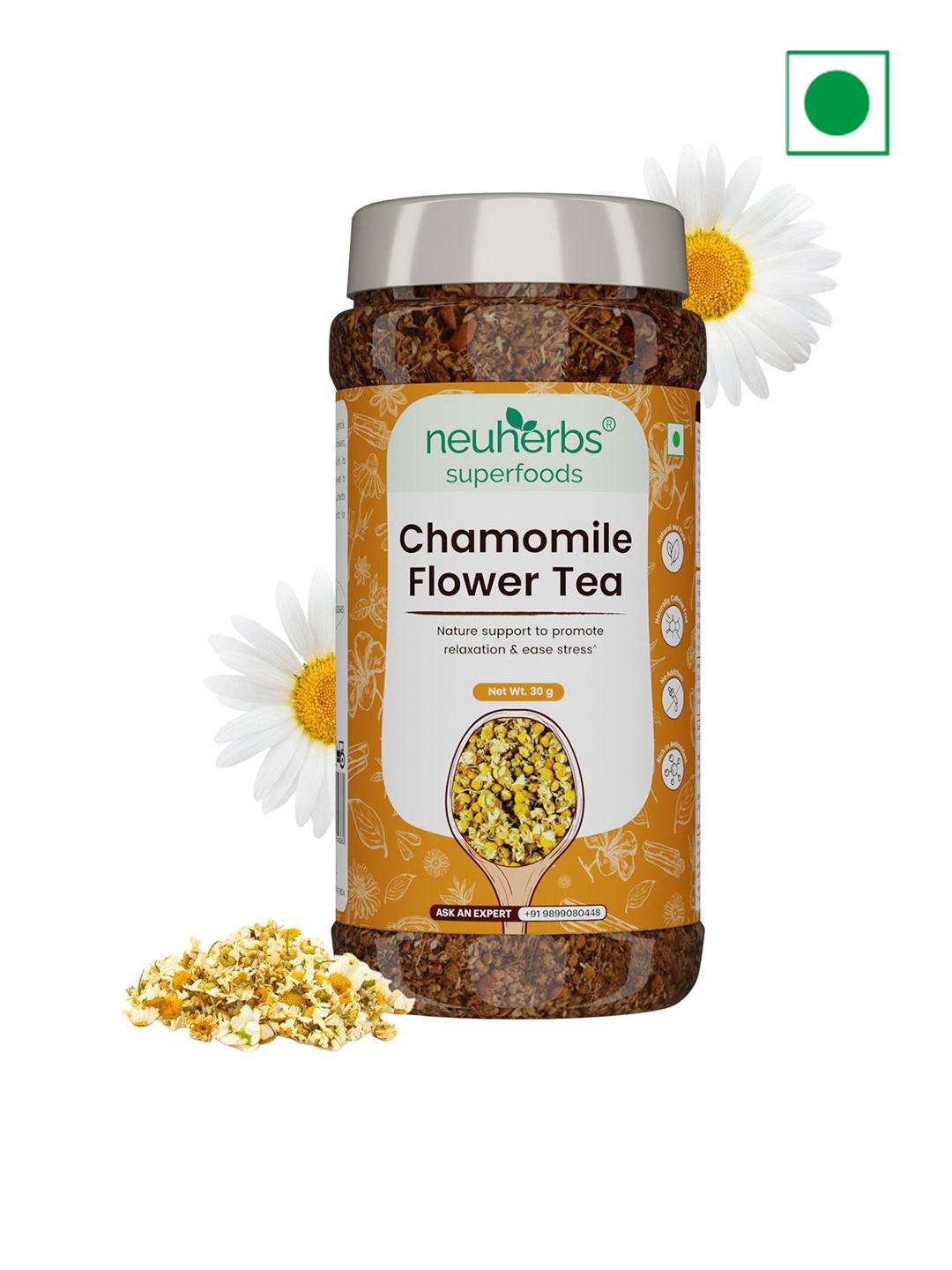 

Neuherbs Chamomile Flower Tea -30G, Orange