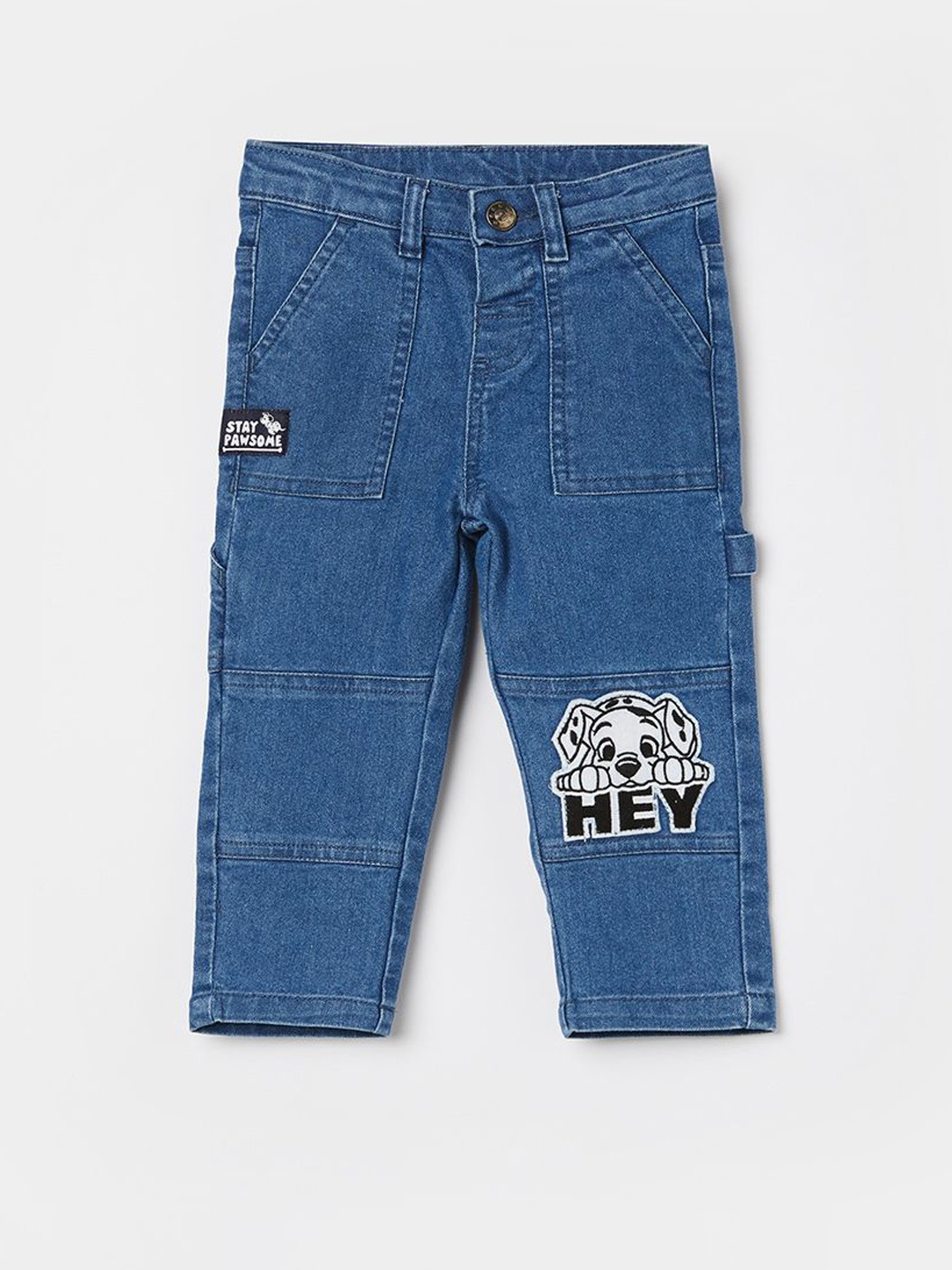 

Juniors by Lifestyle Boys Disney Dalmations Slim Fit Low Distress Jeans, Blue