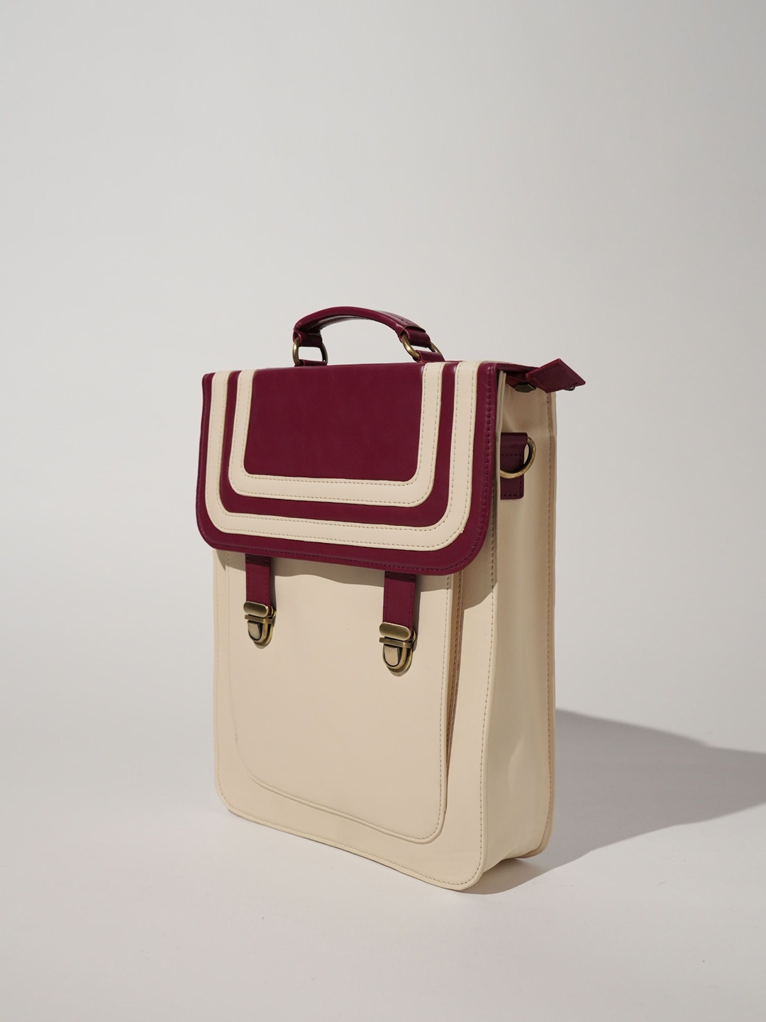 

Theater PU Structured Handheld Bag, Multi