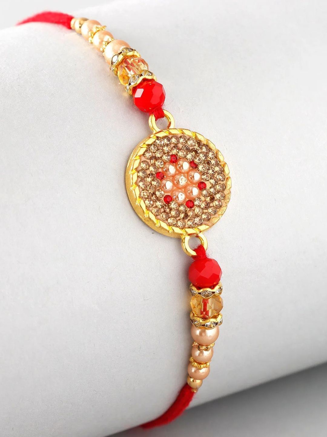 

fnp Crimson Majesty Rakhi Mauli Rakhis, Red