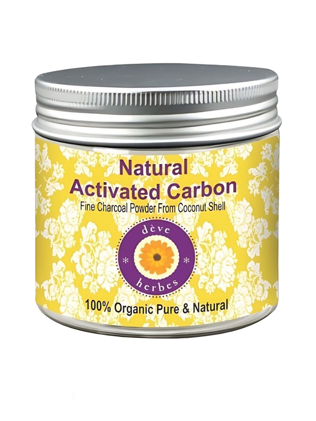 

Deve Herbes Pure Activated Carbon Fine Charcoal Powder-200ml, Black