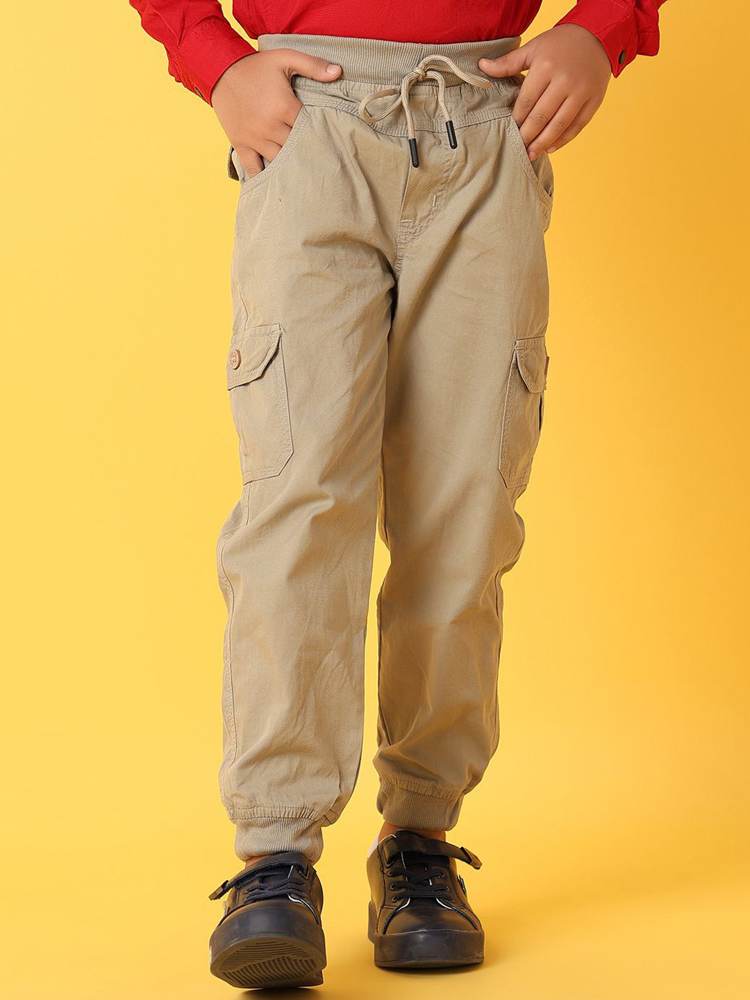 

V-Mart Boys Joggers Trousers, Olive