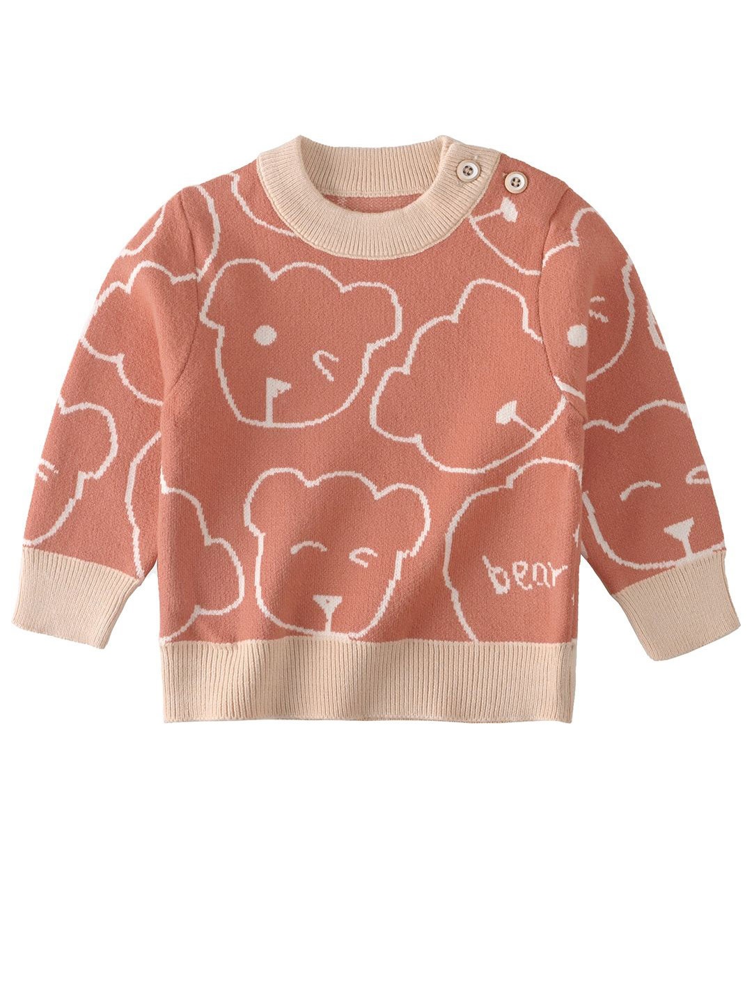 

Bold N Elegant Unisex Kids Pullover, Peach