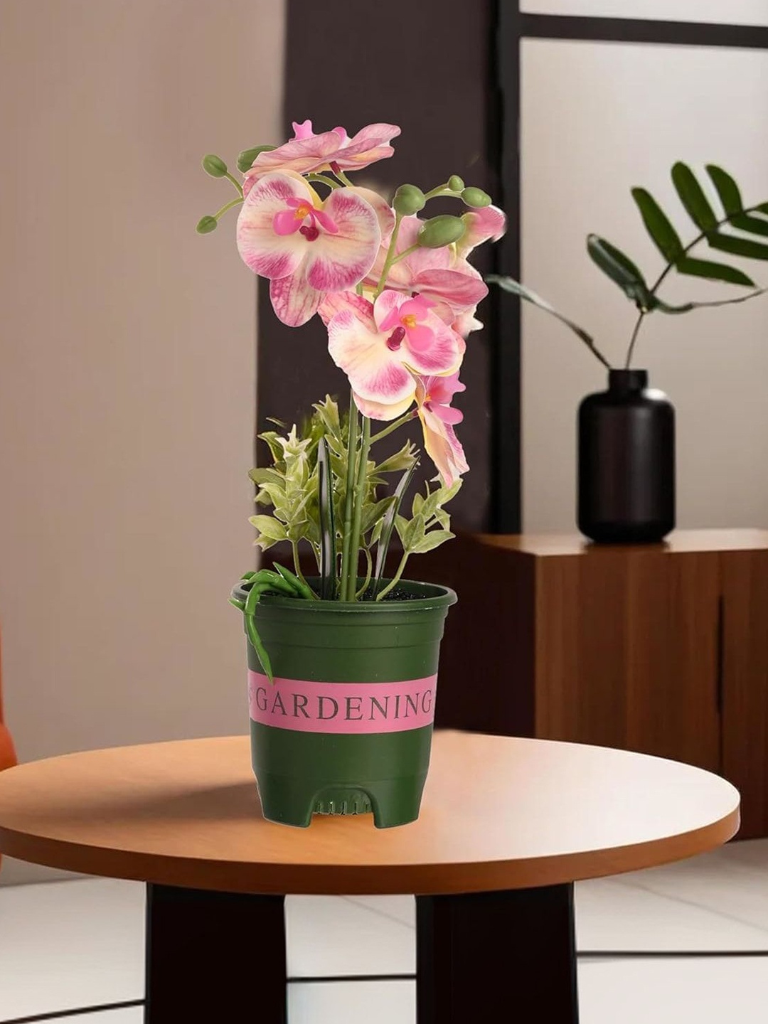 

Ekhasa Pink 1 Pieces Orchid Artificial Flower With Pot