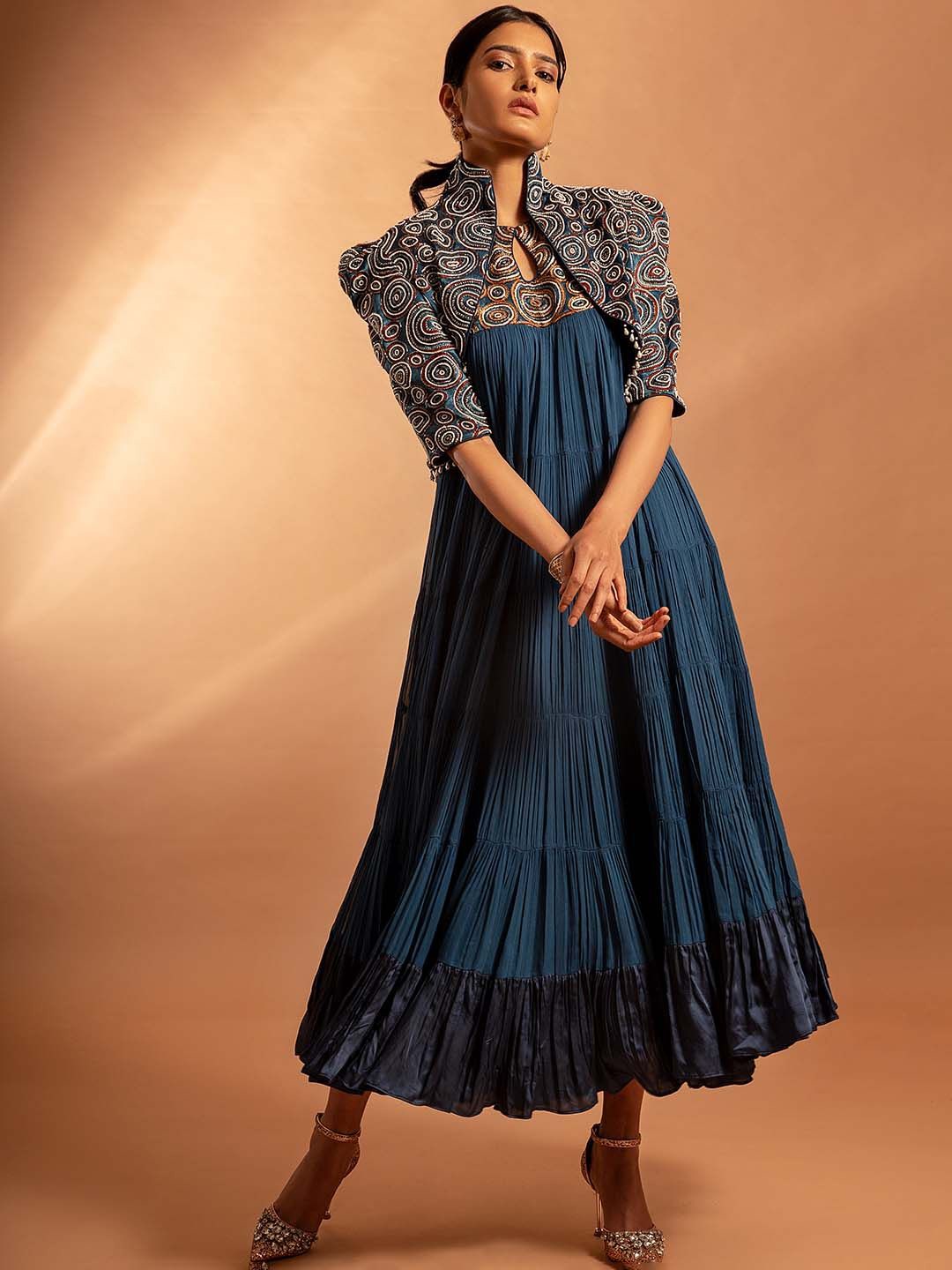 

Sejal Kamdar Crepe Maxi Midi Dress, Assorted