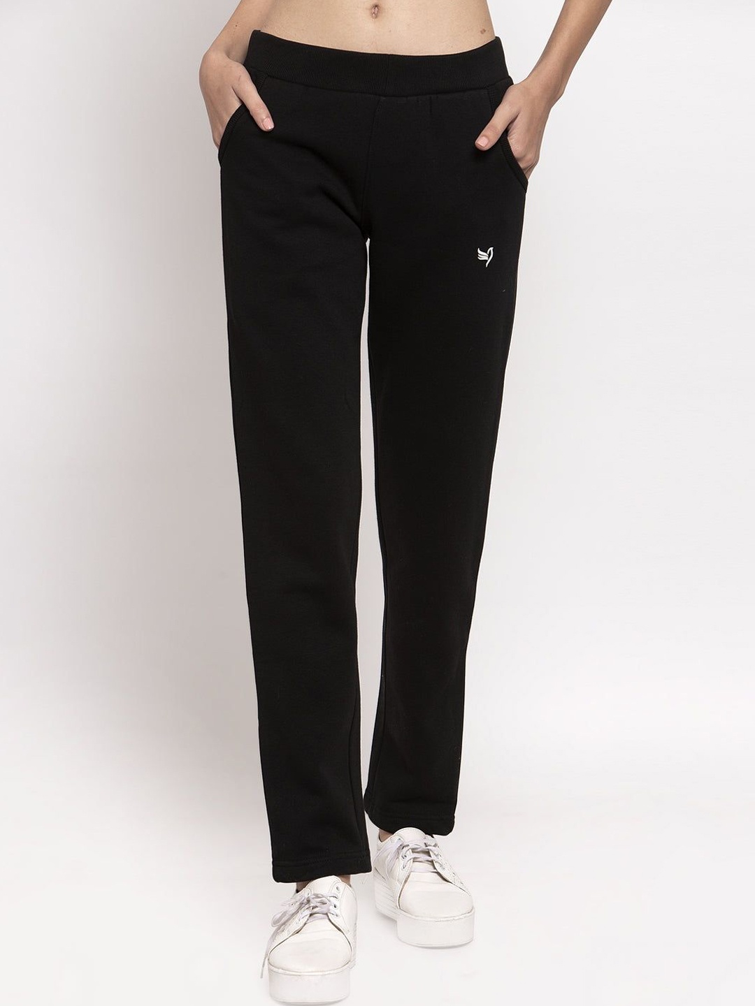

Global Republic Women Cotton Track Pants, Black
