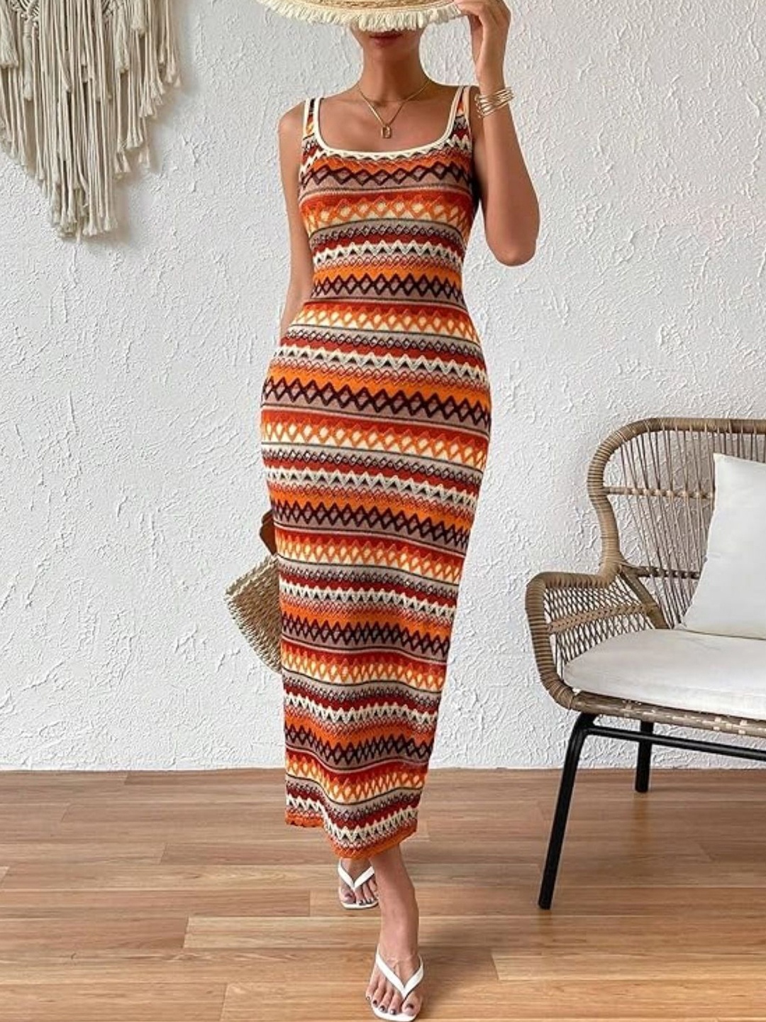 

StyleCast Print Maxi Midi Dress, Red