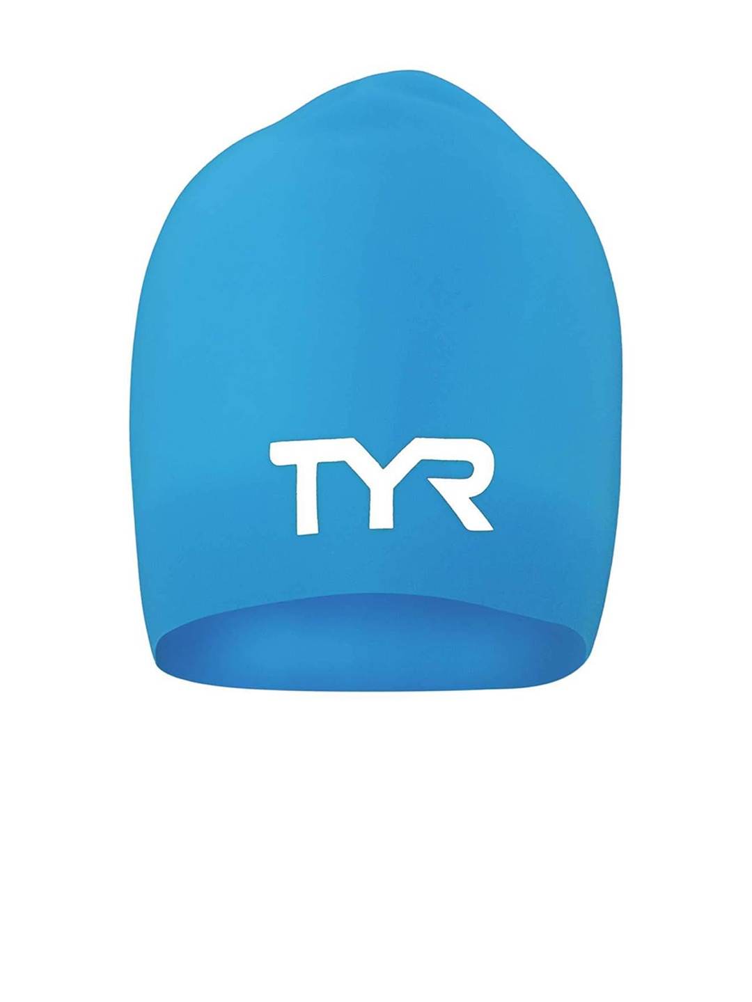 

TYR Long Hair Wrinkle Free Silicone Swim Cap (Blue)
