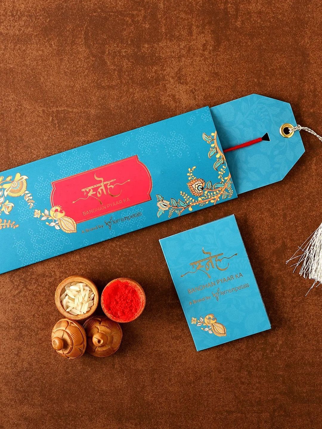 

fnp Traditional Peacock Rakhi Bracelet Rakhis, Blue