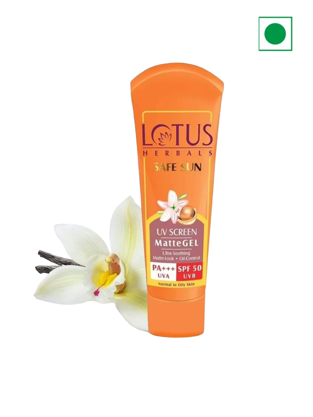 

Lotus Herbals Safe Sun Set Of 3 Uv Screen Spf 50Matte Gel- 50gm each, Orange