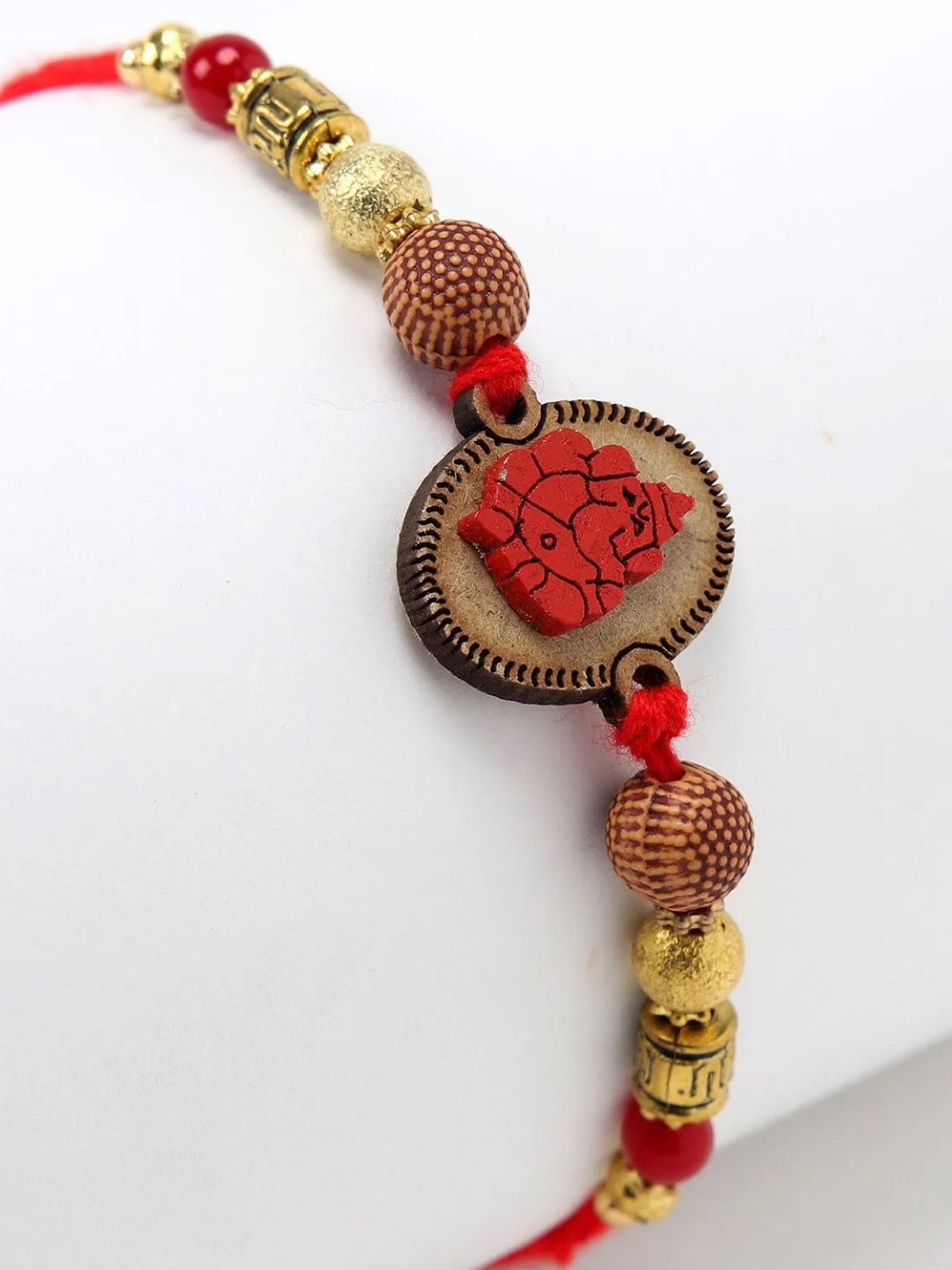 

fnp Ganesha Blessing Rakhi Mauli Rakhis, Red