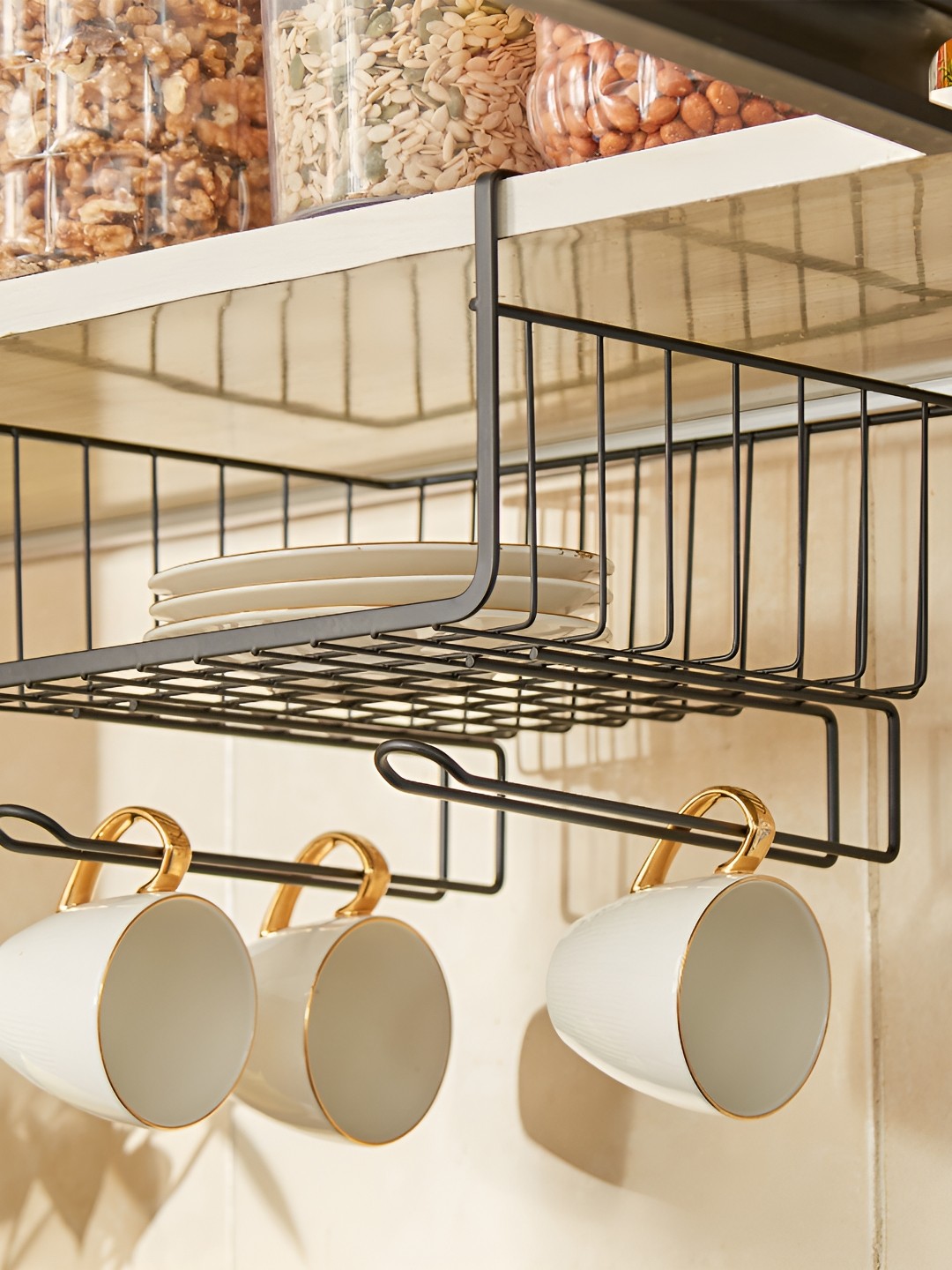 

Home Centre Black Set of 1 Regular Shelf Liner Organisers