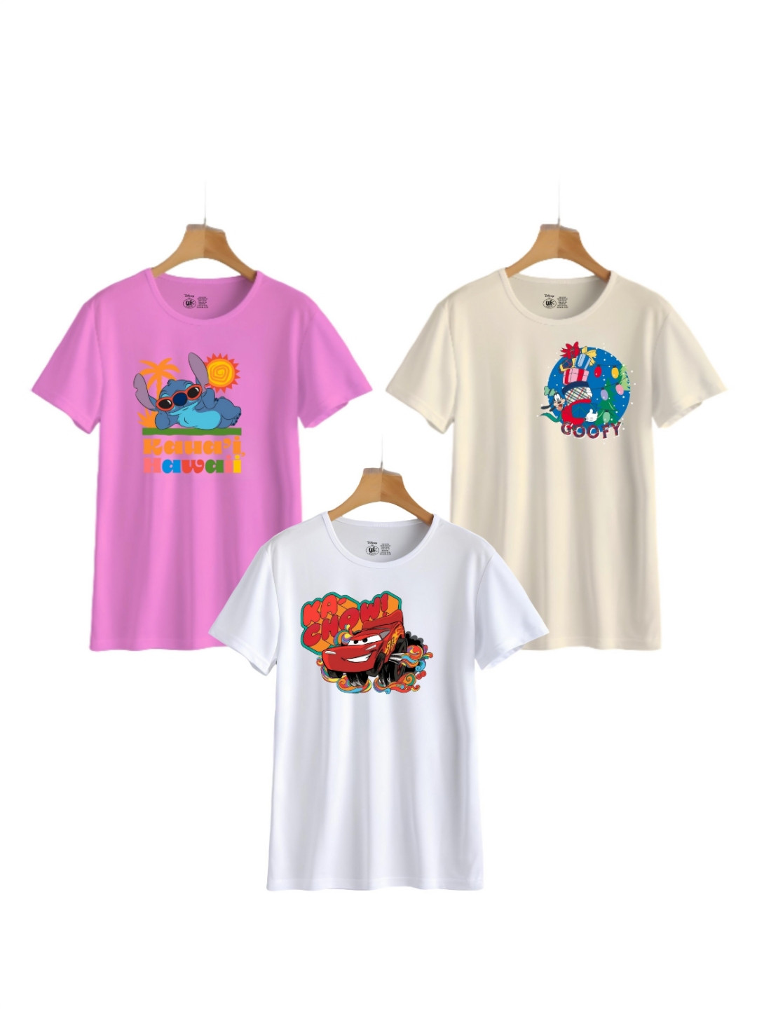 

YK Disney Boys 3 Printed Polo Collar Applique T-shirt, Multi