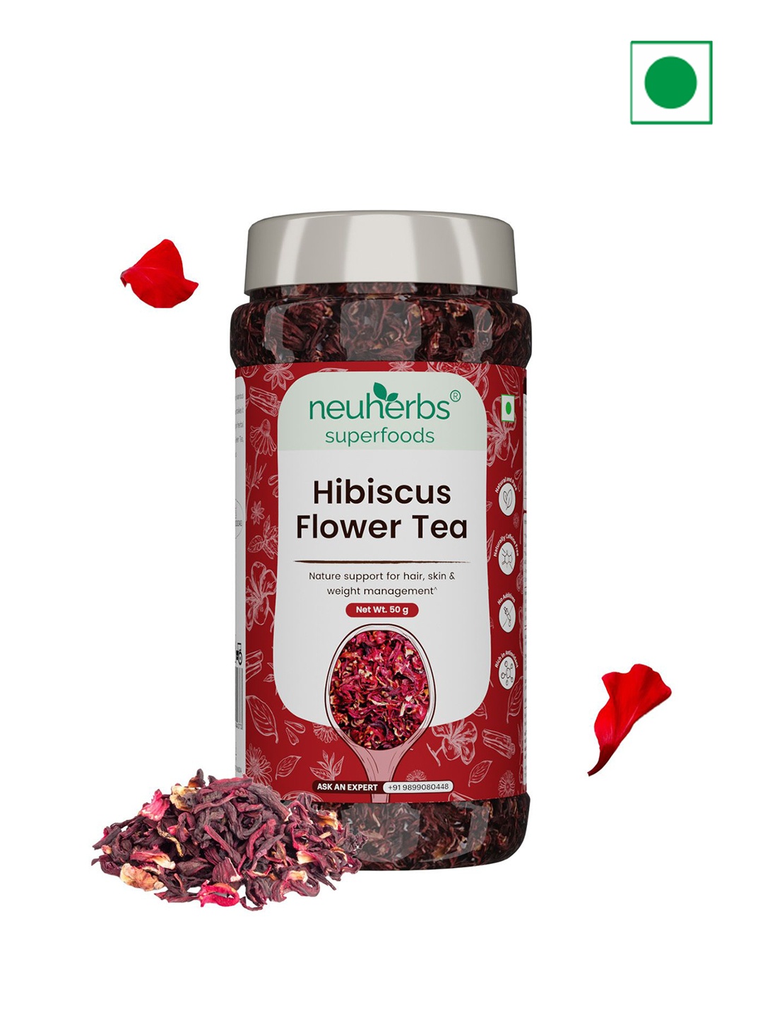 

Neuherbs Hibiscus Flower Tea -50g, Red