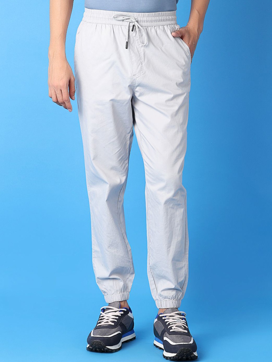 

V-Mart Men Joggers Trousers, Grey